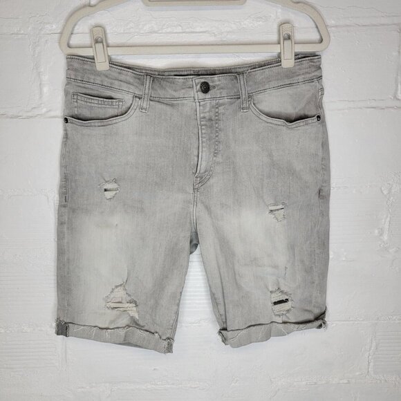 Express Other - Express Men's Size 33 Jean Shorts Gray Distressed Cut Off